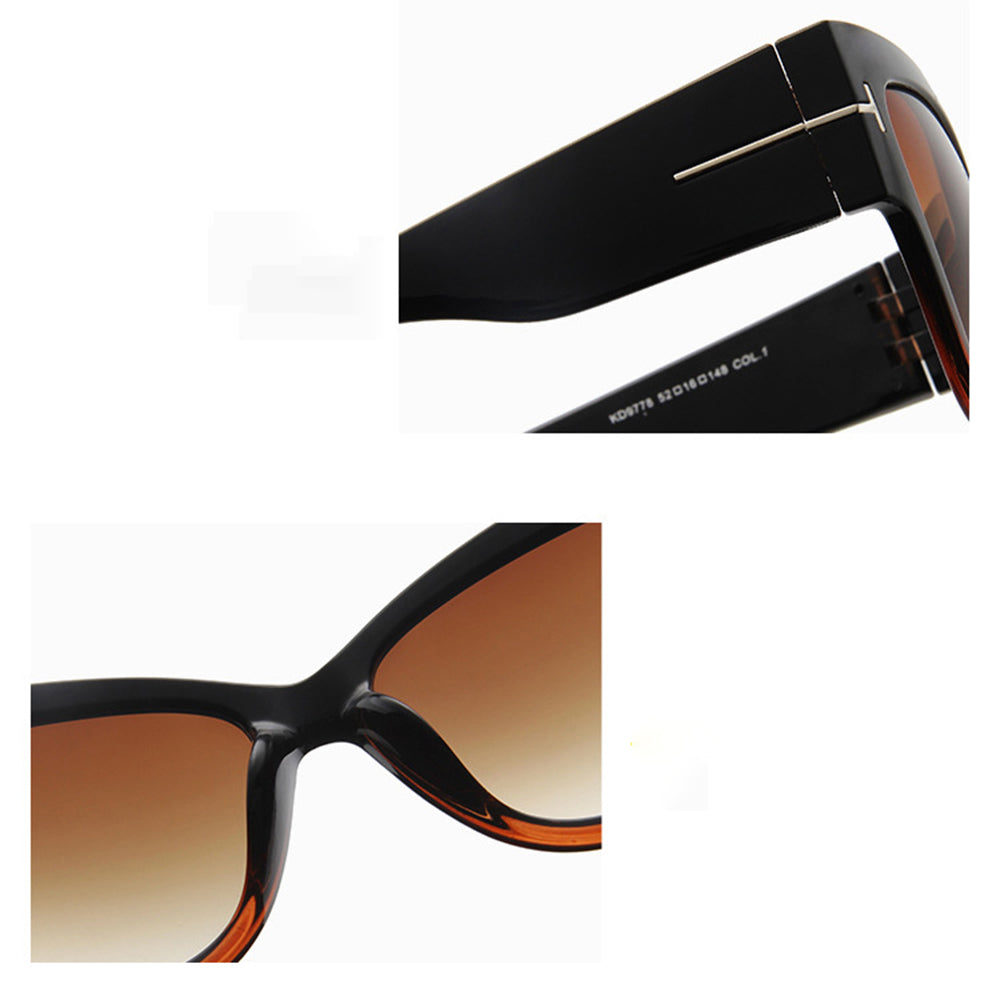Techsuit Women's Sunglasses 9778, Black Dark Brown