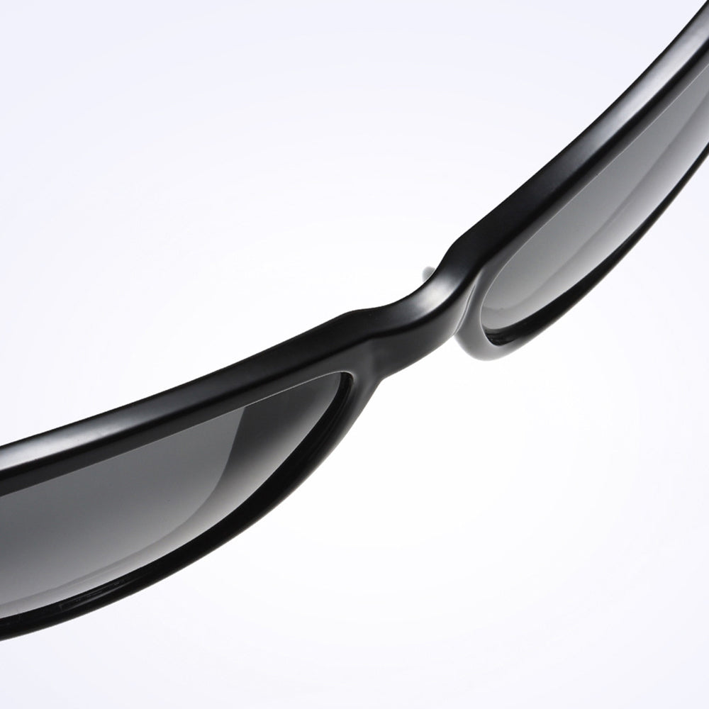 Damen-Sonnenbrille Techsuit A572, polarisiert, UV-Schutz, schwarz grau verlaufend