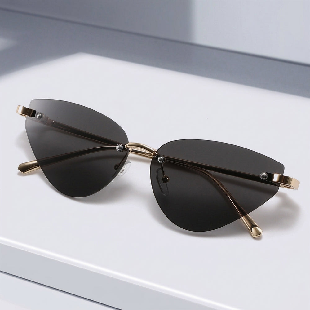 Damen-Sonnenbrille Techsuit S099, Gold Braun