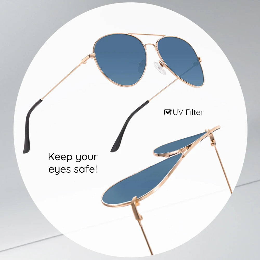 Unisex-Sonnenbrille Techsuit 3025, UV-Schutz, Gold-Grün