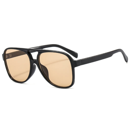 Unisex Techsuit Sonnenbrille 98061, UV-Schutz, Schwarz Hellbraun