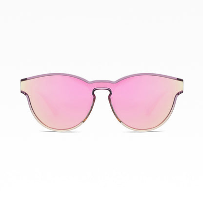 Unisex-Sonnenbrille Techsuit TR7545, polarisiert, UV-Schutz, lila gelb rosa