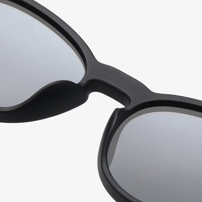 Unisex-Sonnenbrille Techsuit TR7545, polarisiert, UV-Schutz, lila gelb rosa