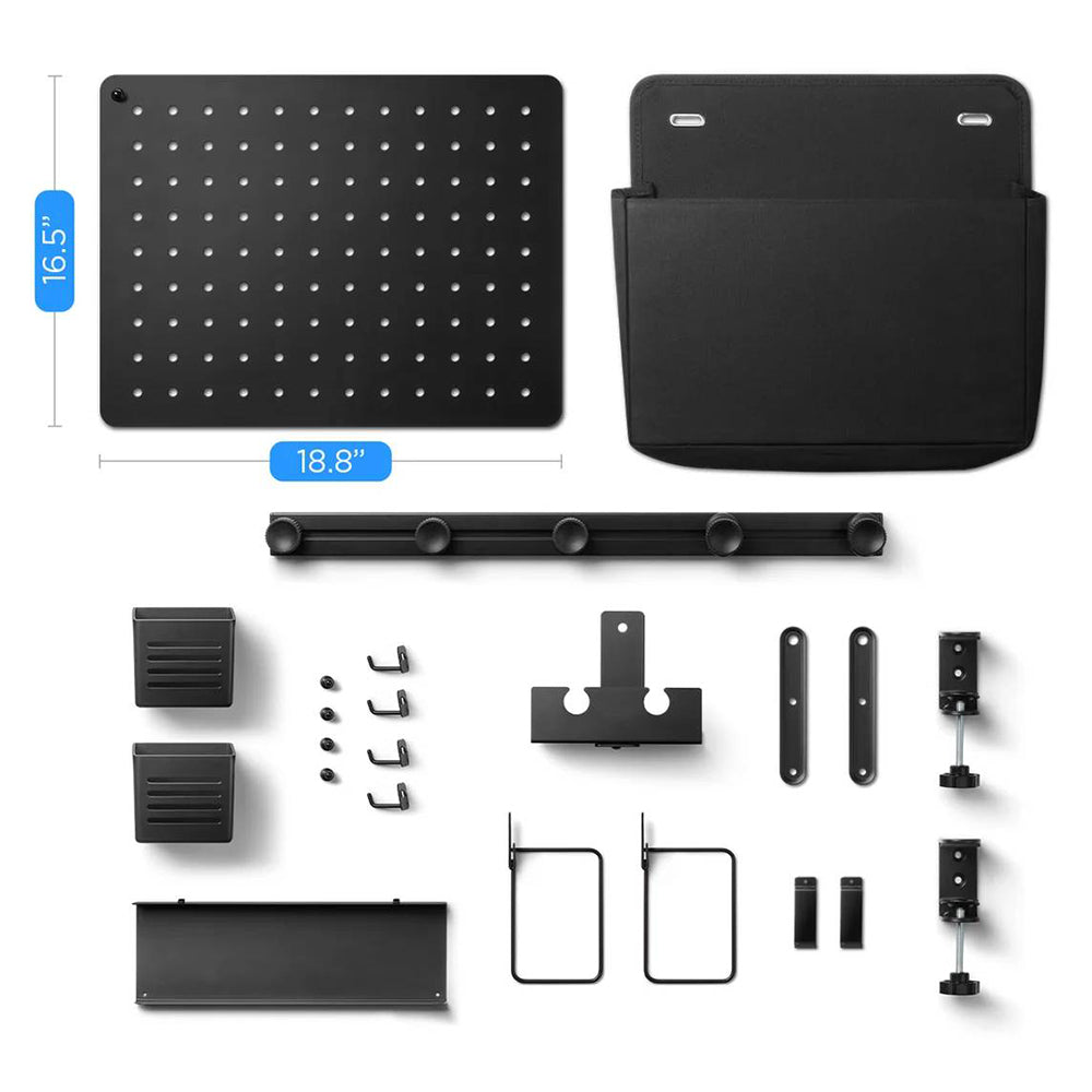 Metallischer Schreibtisch-Organizer Spigen LD406, Schwarz AHP11401