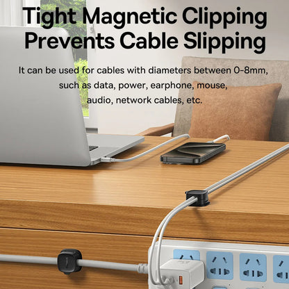 Baseus Lite Magnetic Kabelorganisator, Set 3 Stück, Weiß B01331106211-00