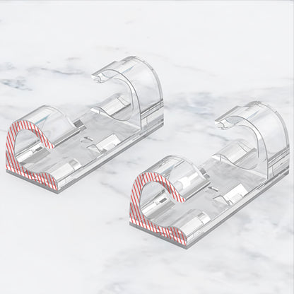 Kabelorganisator CableCreation CT1001, 50 Stück Set, Transparent