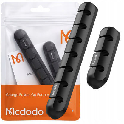 Kabelorganisator McDodo WF-5960, 2er-Set, Schwarz