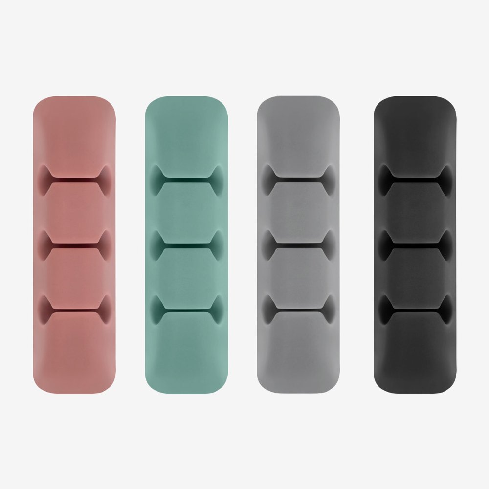 Kabelorganisator Ringke, Set 4 Stück, Verschiedene Farben