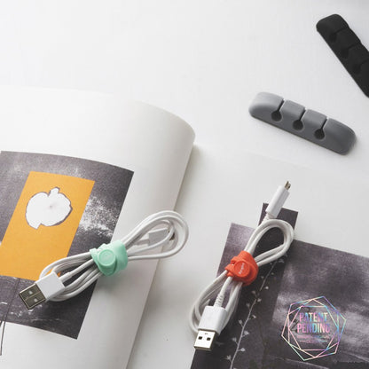 Kabelorganisator Ringke, Set 4 Stück, Verschiedene Farben