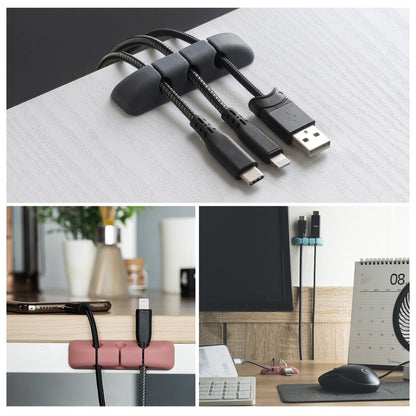 Kabelorganisator Ringke, Set 4 Stück, Verschiedene Farben