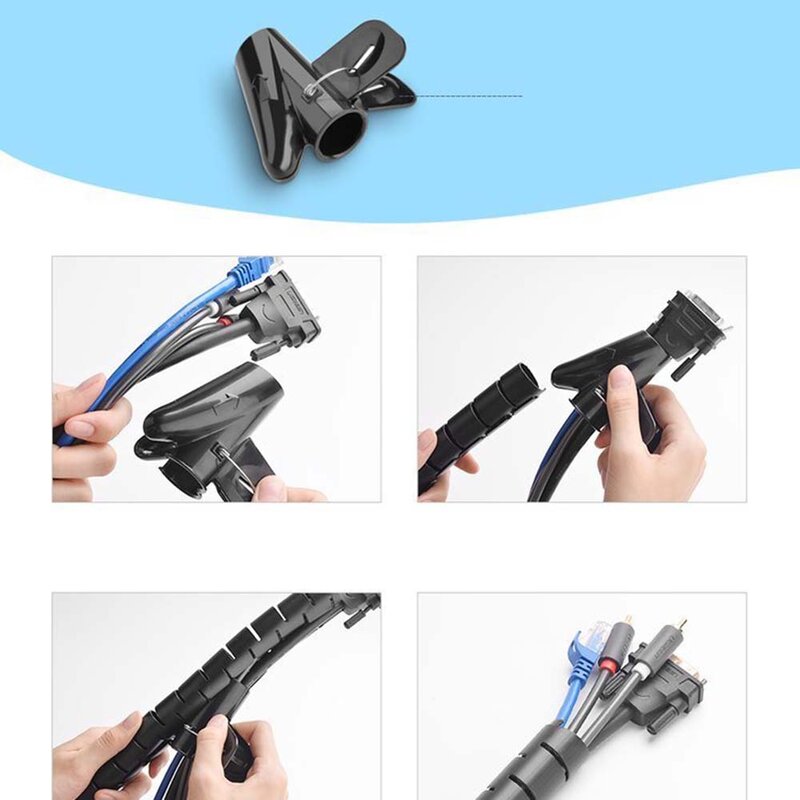 Kabelorganisator UGREEN LP121, 25mm, 3m, Schwarz