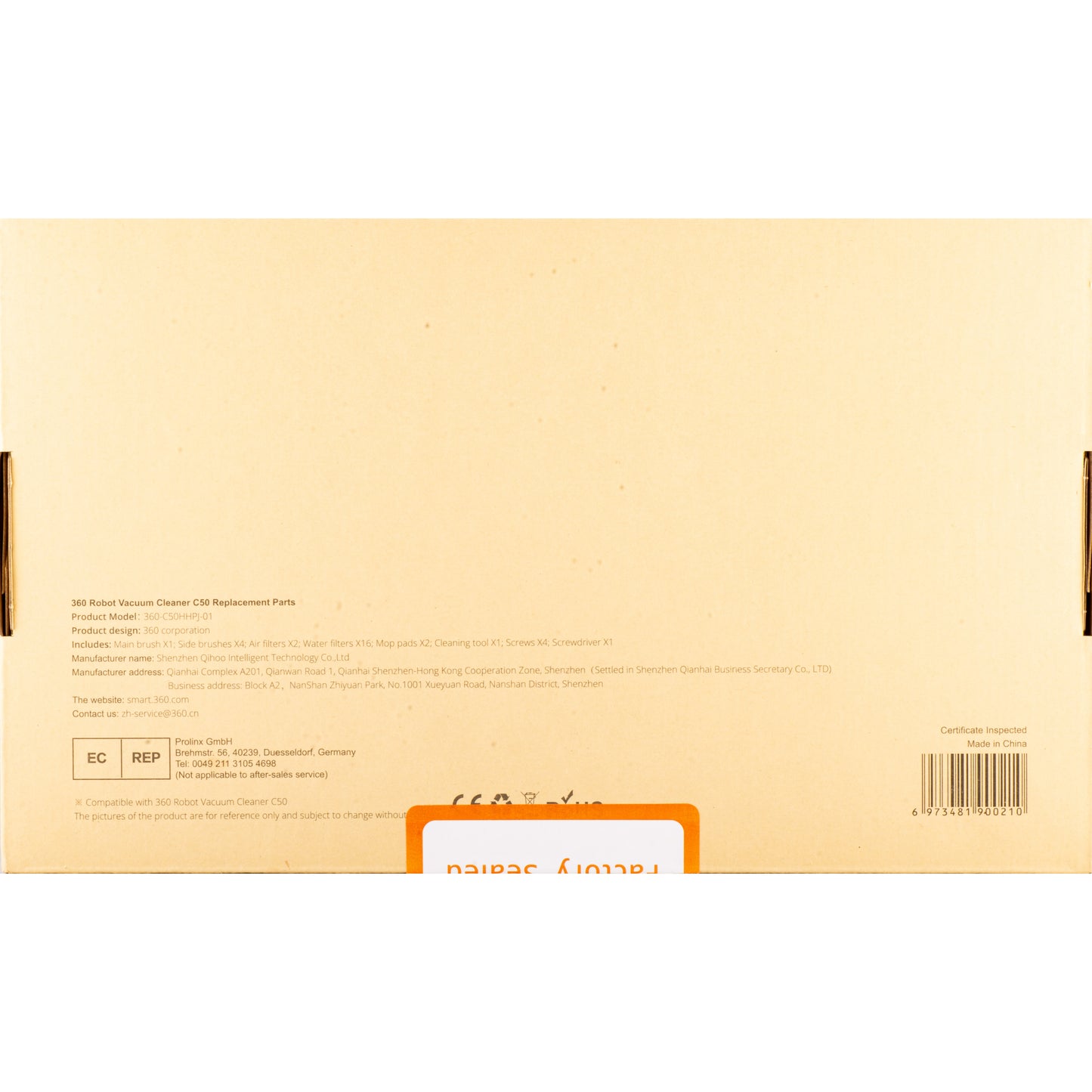 Xiaomi 360 Robot Vacuum Cleaner C50 Consumables Package 360-C50HHPJ-01