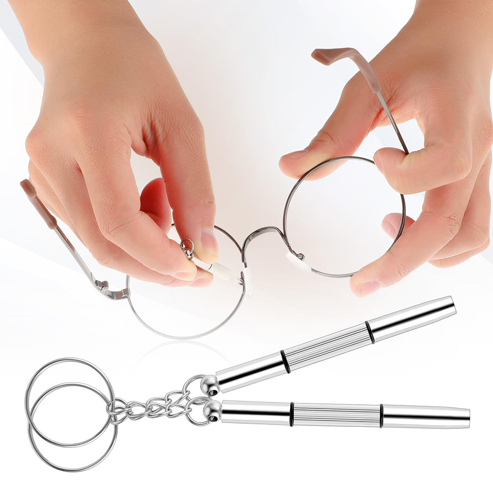 Silikon-Nasenpolster für Brillen und Techsuit ST1 Schraubendreher, Set 4 Stück, Transparent