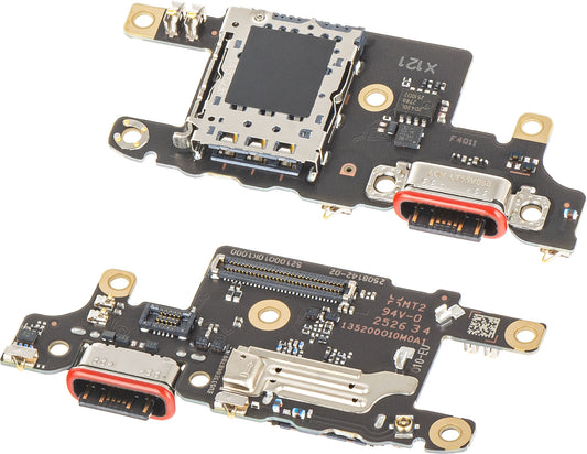 Charging Connector Board - Microphone - SIM Reader Module Xiaomi Redmi Turbo 4 / Poco X7 Pro, Service Pack 56000400O1000
