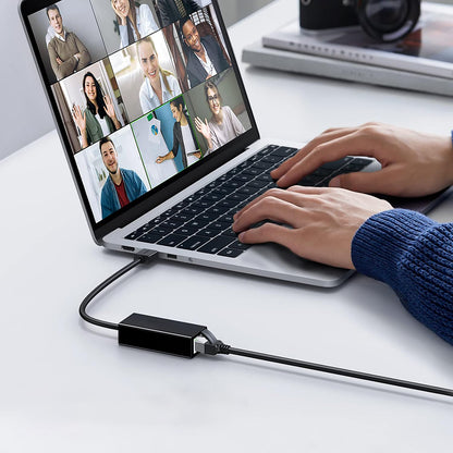 Netzwerkkarte Techsuit AC19, RJ45, USB, Schwarz