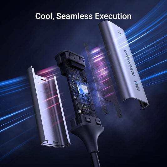 UGREEN CM648 Netzwerkkarte (25052), RJ45, USB-C, Grau