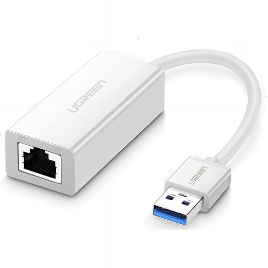 Netzwerkkarte UGREEN CR111, RJ45, USB 3.0, Weiß