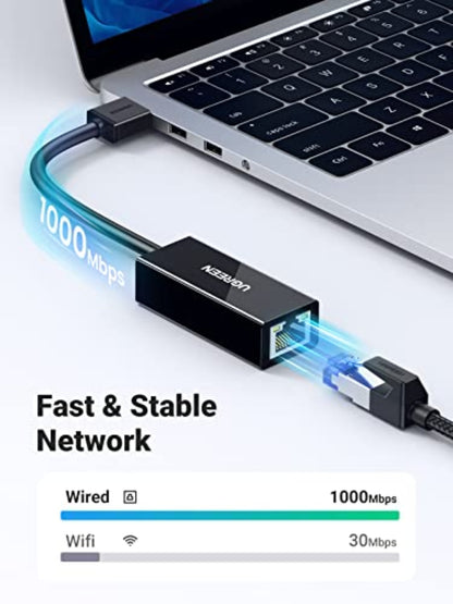 Netzwerkkarte UGREEN CR111, RJ45, USB 3.0, Weiß