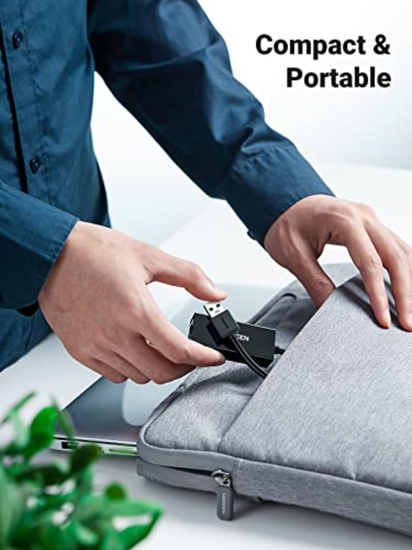 Netzwerkkarte UGREEN CR111, RJ45, USB 3.0, Weiß