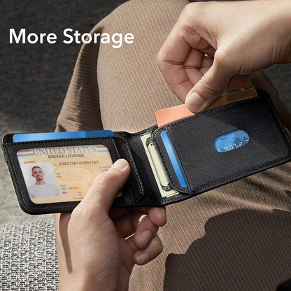 ESR Classic Geo Geldbörse mit Find My-Funktion und RFID-Schutz, Braun