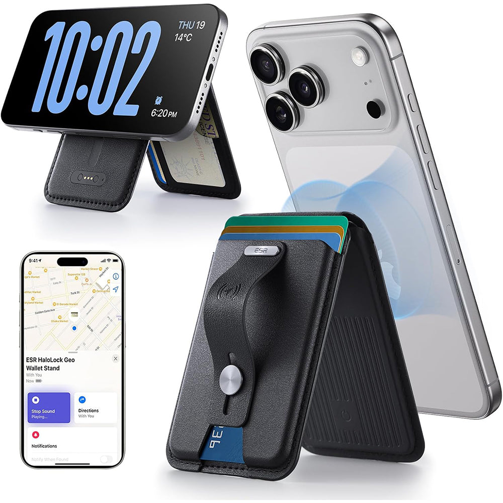 MagSafe Wallet, ESR, Find My Wallet, Black