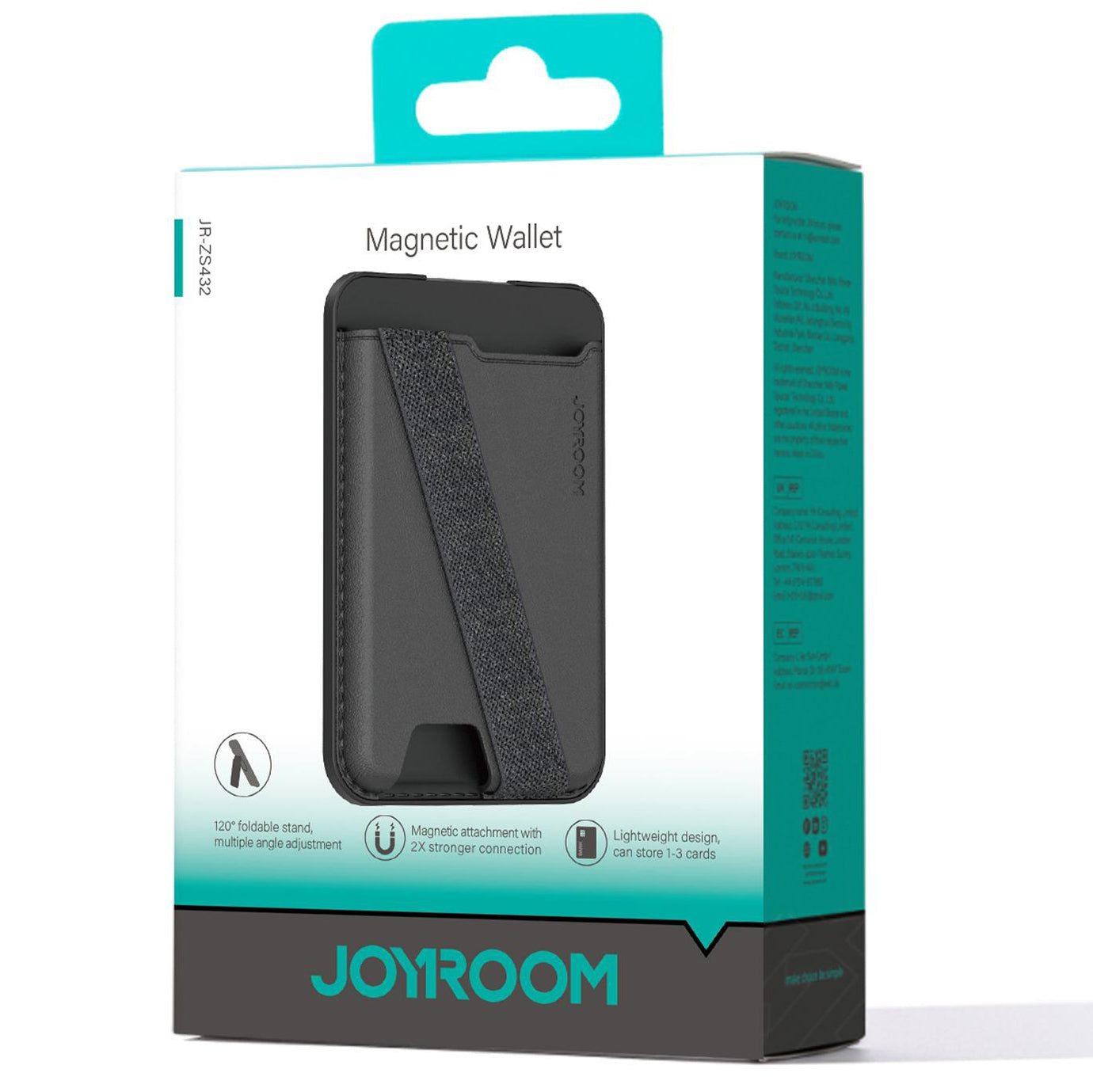 MagSafe Geldbörse, Joyroom, JR-ZS432, Schwarz