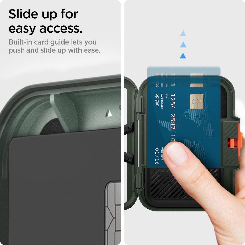 Magsafe Wallet, Spigen, Lock Fit, Green