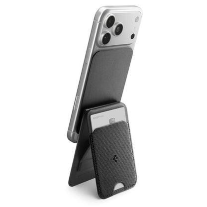 MagSafe Geldbörse, Spigen, Slim Fold Tripod S314-3, Schwarz