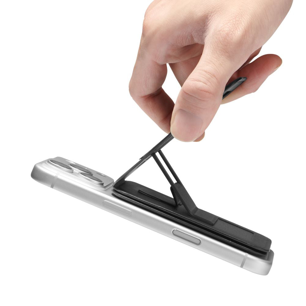 MagSafe Geldbörse, Spigen, Slim Fold Tripod S314-3, Schwarz