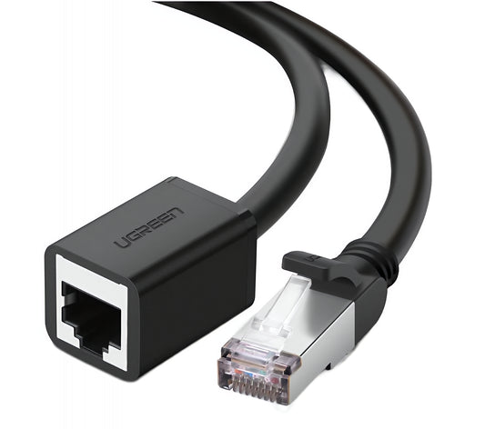 Netzwerkverlängerungskabel UGREEN NW112, RJ45 - RJ45, 2m, Schwarz