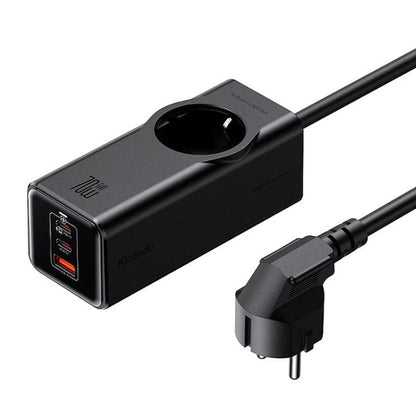 McDodo Verlängerungskabel CH-4620, 1 x Schuko, Schwarz