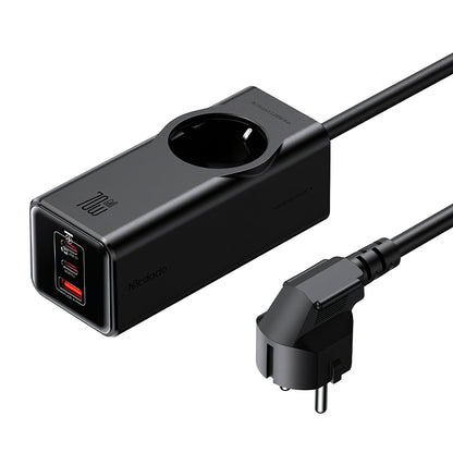 McDodo Verlängerungskabel CH-4620, 1 x Schuko, Schwarz