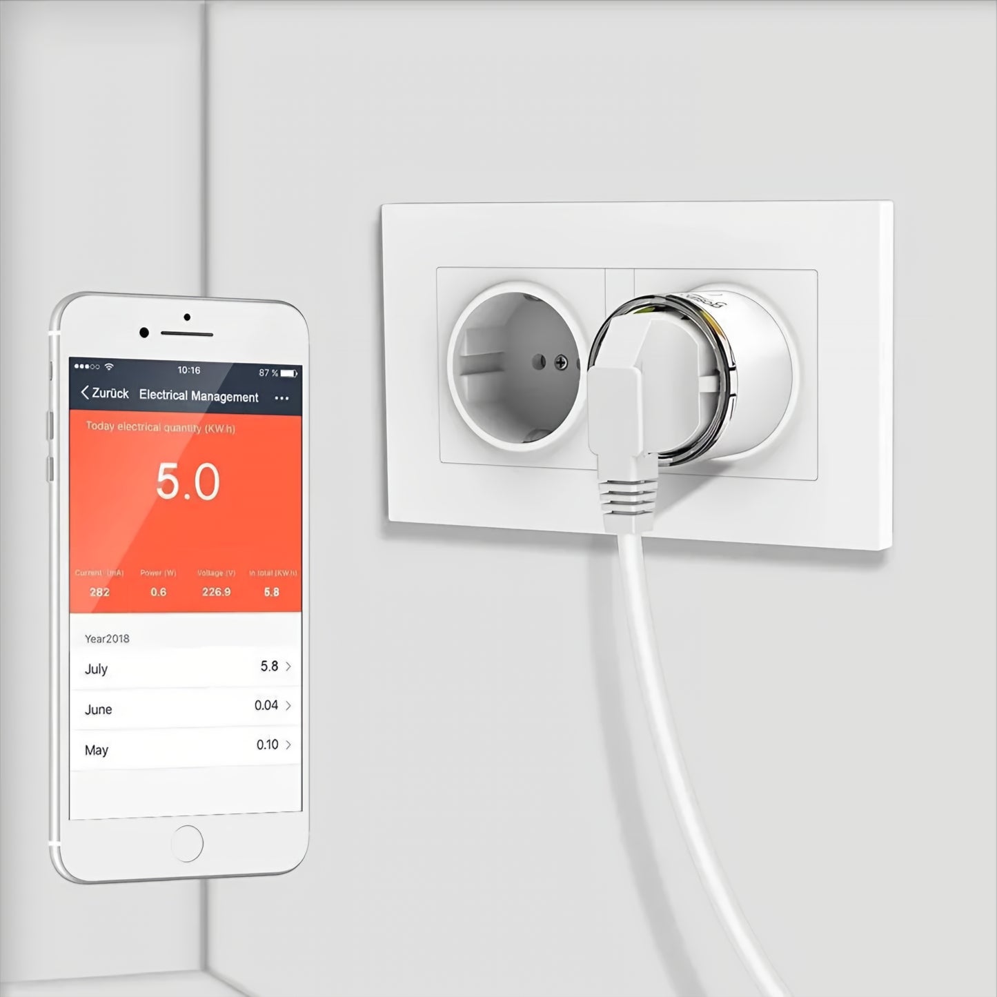 Gosund Smart EP2 Steckdose, Wi-Fi, 4er-Set