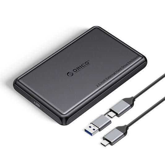 Orico DDL25-C3 Gehäuse für HDD / SSD SATA 2,5 Zoll, USB-C, Schwarz