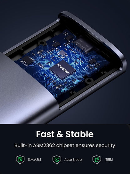 UGREEN CM767 Rack für SSD SATA M.2 NVMe, Grau