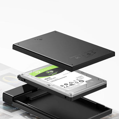 UGREEN US221 Rack (50743) für HDD / SSD SATA 2.5 Zoll, USB-C, Schwarz