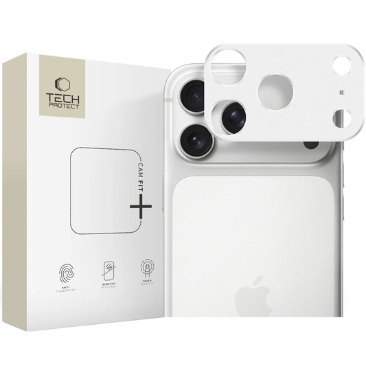 Schutzrahmen für die Rückkamera Tech-Protect Camalloy Fit+ für Apple iPhone 17 Pro Max, Aluminium, Silber