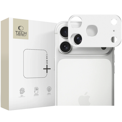 Schutzrahmen für die Rückkamera Tech-Protect Camalloy Fit+ für Apple iPhone 17 Pro, Aluminium, Silber