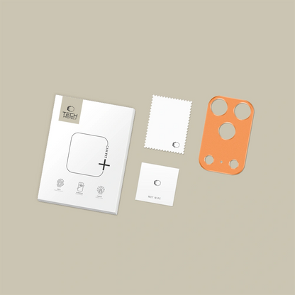 Schutzrahmen für die Rückkamera Tech-Protect Camalloy Fit+ für Apple iPhone 17 Pro, Aluminium, Orange