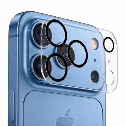 Tech-Protect Cam Fit+ Rückkamera-Schutzrahmen für Apple iPhone 18 Pro Max, gehärtetes Glas, transparent