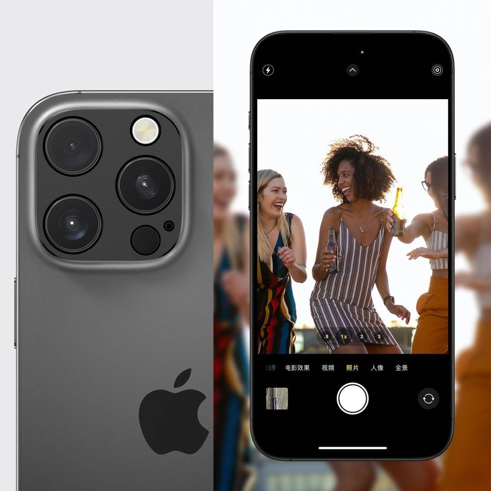 Schutzrahmen für die Rückkamera Tech-Protect Camalloy Fit+ für Apple iPhone 17 Pro Max, Aluminium, Orange