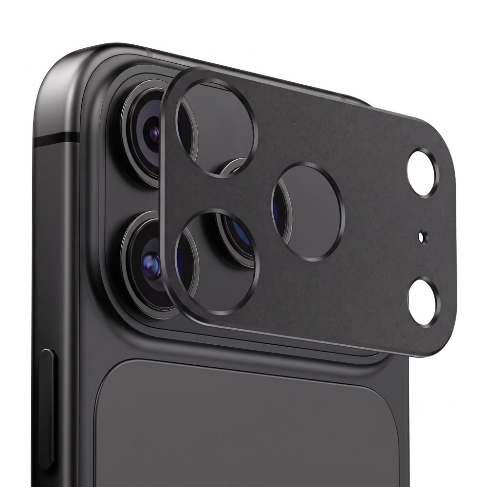 Tech-Protect Camalloy Fit+ Rückkamera-Schutzrahmen für Apple iPhone 18 Pro, Aluminium, Schwarz