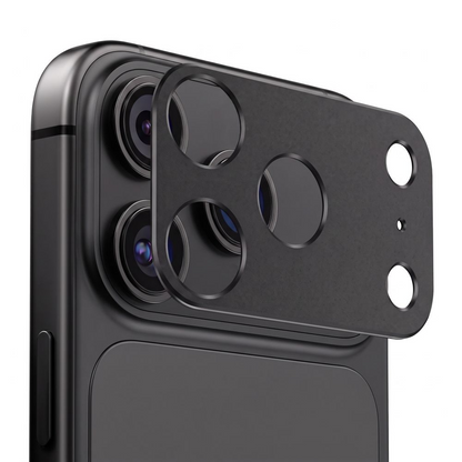 Tech-Protect Camalloy Fit+ Rückkamera-Schutzrahmen für Apple iPhone 18 Pro, Aluminium, Schwarz