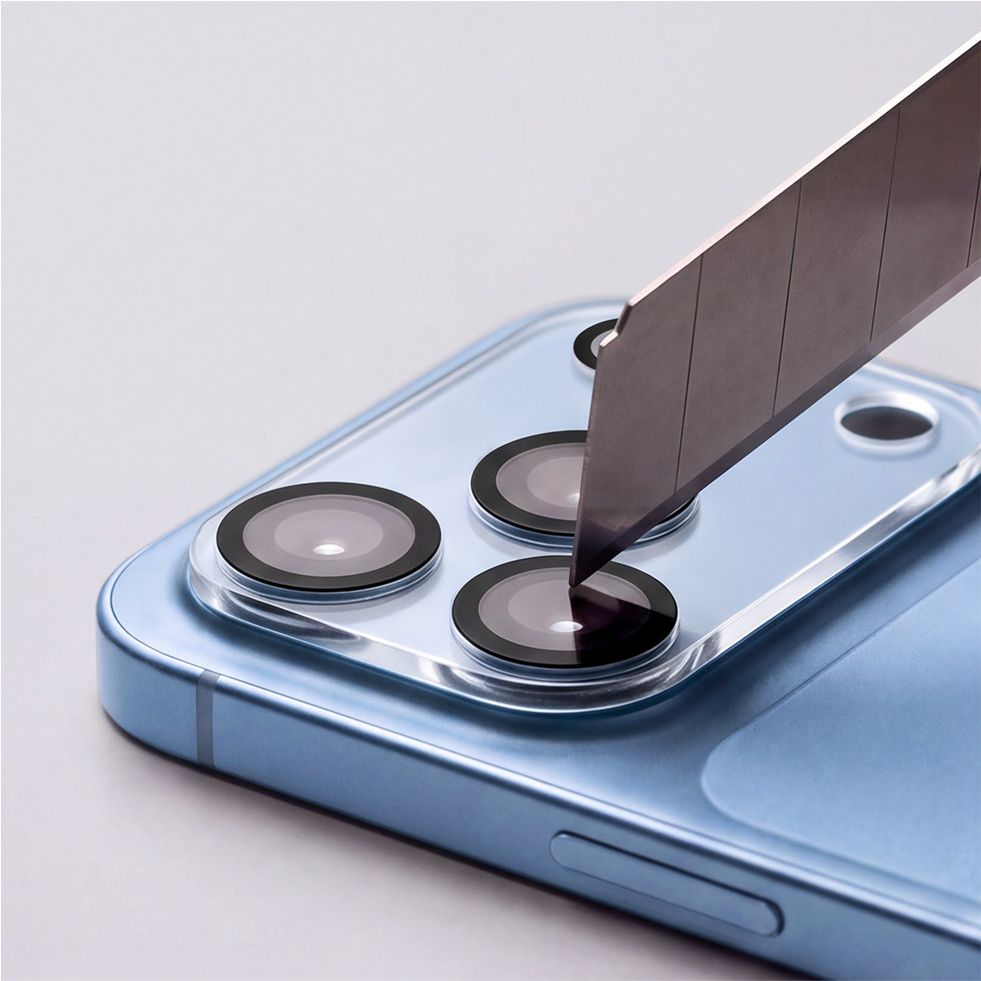 Tech-Protect Cam Fit+ Rückkamera-Schutzrahmen für Apple iPhone 18 Pro Max, gehärtetes Glas, transparent
