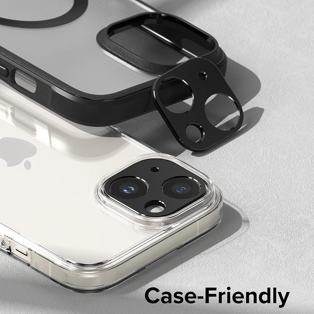 Rahmen Schutz Rückkamera Ringke Styling für Apple iPhone 15 Plus / 15, Aluminium, Schwarz