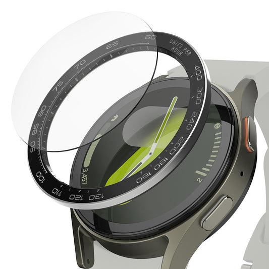 Ringke Premium Styling Schutzrahmen für Samsung Galaxy Watch7 44mm, Modell 1, Schwarz