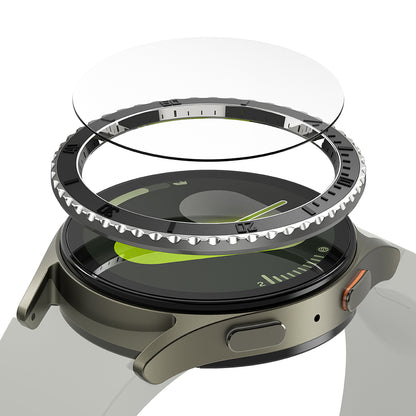 Ringke Premium Styling Schutzrahmen für Samsung Galaxy Watch7 44mm, Modell 3, Schwarz