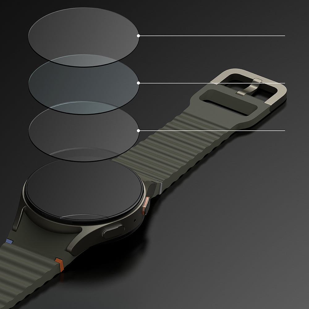 Ringke Premium Styling Schutzrahmen für Samsung Galaxy Watch7 44mm, Modell 3, Schwarz