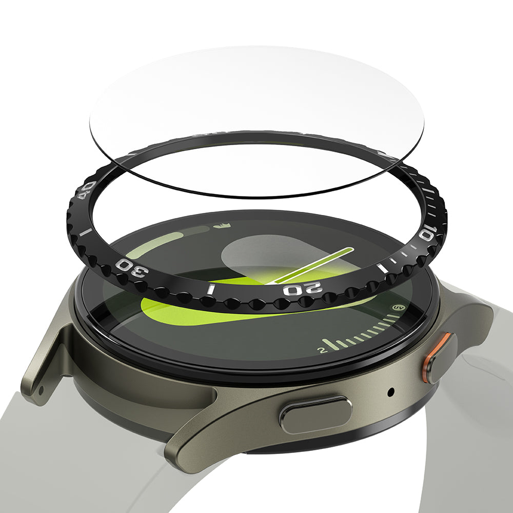 Ringke Styling Schutzrahmen für Samsung Galaxy Watch7 40mm, Modell 6, Schwarz