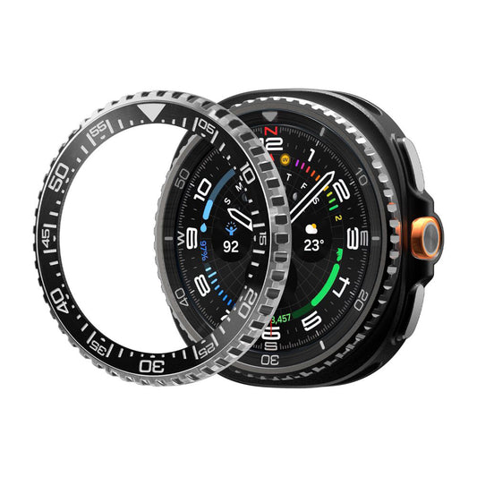 Spigen Tune Pro Diver Schutzrahmen für Samsung Galaxy Watch8 Classic, Schwarz